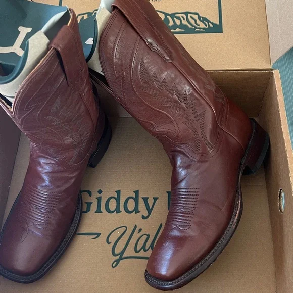 Tecovas The Doc Rich Brown Western Men’s Boots Genuine Leather Mens Size 10.5 D - Picture 10 of 16